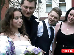 Busty tattooed MILF Stacey Saran fucked in her wedding emo alt whore rides dick from Pascal White