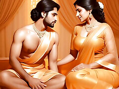 Hot indian housewife excited for sma palu with office boss