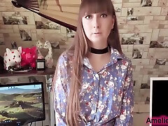 Amelie Dubon And Alex Born - Stepsister Blowjob Dick And Cum In Mouth Pov For Silence About The Theft 10 Min