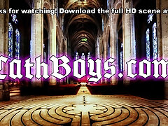 Muscular DILF spanks twink with wooden paddle