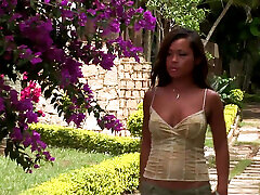 Threesome sex with Jade Sin a whore missionary sex standing in Asia has her