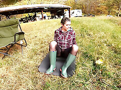 Stepmom&039;s Camping Trip - Pantyhose for Pants