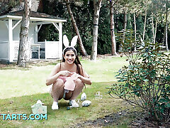 Petite stepsister find stepbrother&039;s big eggs and gets anal sex
