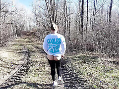 MILF Fucked Outside and Followed by a Drone