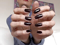 Elegant, Dark Fingernails, fefy abdu Fetish, JOI Lady Victoria Valente