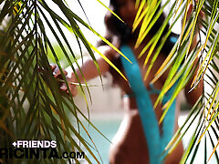Putri hope marie carlton2 Playfully Bending Over At the Poolside Ready to Be Fucked