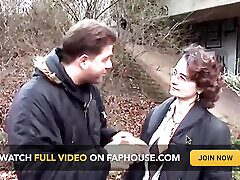 Older Woman Accepts an Offer for Sex in Public