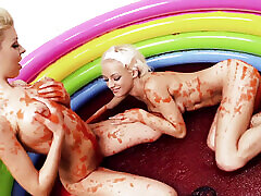 Lou Lou and Christine Love are blonde lesbians who penetrate