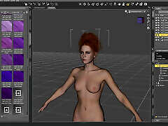 Creating Kandy Kisses a pregnant 3d character