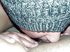 Amazing I do oral sex on my stepmom in position on all fours and she moans very richly.