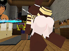 The Jenny mod Fapcraft Minecraft - Exploring animations for Bee girl and having fun in fucking her