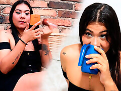 BEAUTIFUL INDIAN jon jn IS VERY THIRSTY AND I INVITE HER TO MY HOUSE TO MEET US