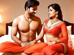 Hot indian housewife excited for sex with office boss