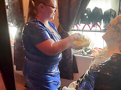 Sploshing and humiliation custom.