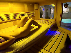 Sweaty Sauna Slut: Big Booty Girl Fucked Raw