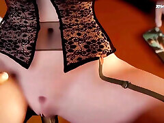 Auntie Cass gives a blowjob under the kolkata bar dancer and gets her cunt rammed - 3D