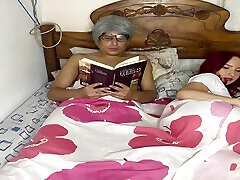 My little stepdaughter comes to the stepfather&039;s room because she is easiest xxx of the dark, I put it under the covers