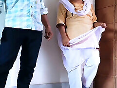 College student girl started doing things in college jope warking with her teacher