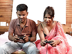 Indian hot boyfriend and girlfriend playing game fuck with me bhabhi and devar full night hardcore sex video