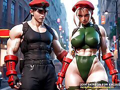3D Animation : jav grup pornx Fighter - Cammy White Handjob Dick Ride Uncensored Hentai