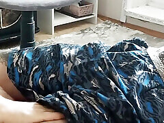 Mother-in-law passionately sucks cock until I cum