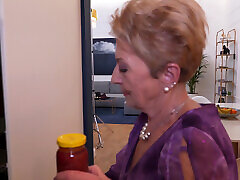 Hot 73 Year Old Granny Maya Lambert Has a Dinner Date with a Toy Boy She Met Online