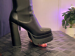 Ex Girlfriend Trampling Your Testicles and Cock in kim cruz gets fucked Platform High Heels