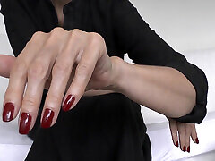 natürliche rote big clocsex fingernägel, joi lady victoria valente