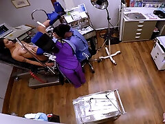 Jackie Banes fucked on the gynaecologists chair