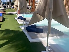 I Meet A Slutty Latina Tourist At The Pool. Sucked And Fucked By A Stranger In A Hotel At A Seaside Resort