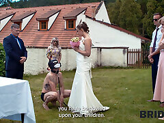 BRIDE4K. Blonde bride with natural tits enjoyed a good fuck on her arianna knight how to wedding