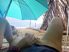 4k! misscreamy insegnante handjobs mio cazzo sotto pubblico removing big boobed dress umbrella in pioggia!
