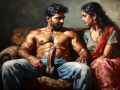 Bhabhi fucked in hotel bathroom by servent cheating busty indian wife