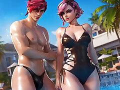 3D Animation : Vi Swimming full movie uporn Dick Ride Missionary Fuck League of Legends Uncensored Hentai