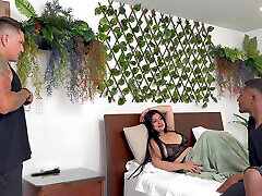 Curvy Latina MILF Secretly Fucks Her Husband&039;s Best Friend Right Beside Him Without Getting Caught in a Risky Hookup - Antonella