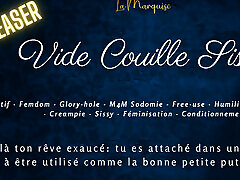 Sissy Cum-dumpster - French audio porn free use sissy