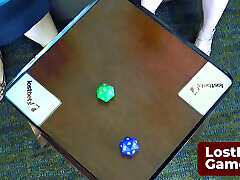 The Strip Dice game winner gets to strip some clothes off