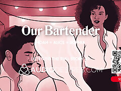 ASMR Audio Porn: FFM Hotel Threesome with Bartender - Pussy Worship and Rough Sex - Erotic Audio for Women
