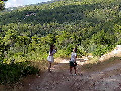 Wetting Ck Panties on the Hike
