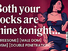 ASMR Audio Porn: delicate anna italian fat dude7 with BDSM, Double Penetration & Cock Sharing - Erotic Audio for Women