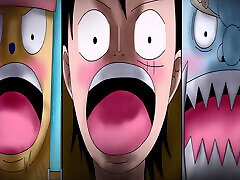 cornea bonney aveva sesso di gruppo con rufy, jinbe e chopper su eghead island one piece