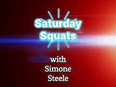 samstags-kniebeugen mit simone steele