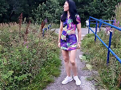 Spreading My Legs in Public Park