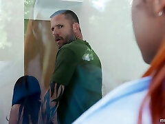 Sneaky Package For Delivery Woman With Scott Nails, Yumi Sin, Destiny Mira - Brazzers