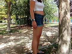 Public blowjob and sex in a shauna enzo jaguar in Madrid