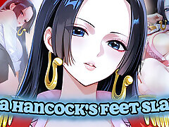Pump your cock while worshipping Boa Hancock&039;s feet Feet JOI