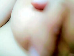 Playing with clit and nipple