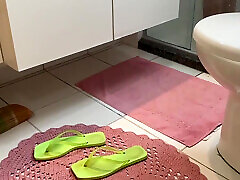 Trampling aline casting wood Slave After Take Shower
