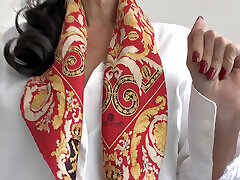 Silk Scarf fazlin johari Show, JOI, Lady Victoria Valente
