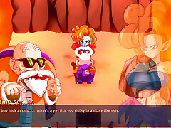 Kame Paradise 3 - tia carrere kiss Roshi and Zangya romnace